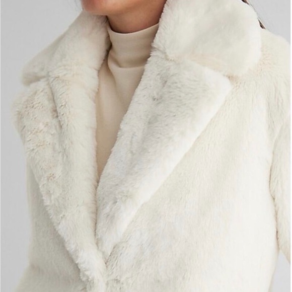 Express white faux fur coat - Picture 2 of 2